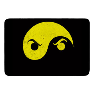 Yin Yang Ninja by Frederic Levy-Hadida Bath Mat