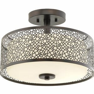 Komal 1-Light Semi Flush Mount