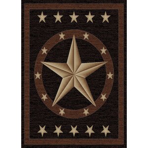 Hearthside Western Star Ebony Area Rug