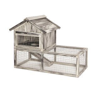 Hoppityu2122 Habitat Composite Plastic/Wood Rabbit Hutch