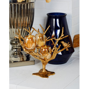 Glass Tree Candelabra