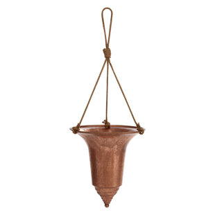 Copper Hanging Basket Planters You Ll Love Wayfair Hutto Iron Hanging Planter