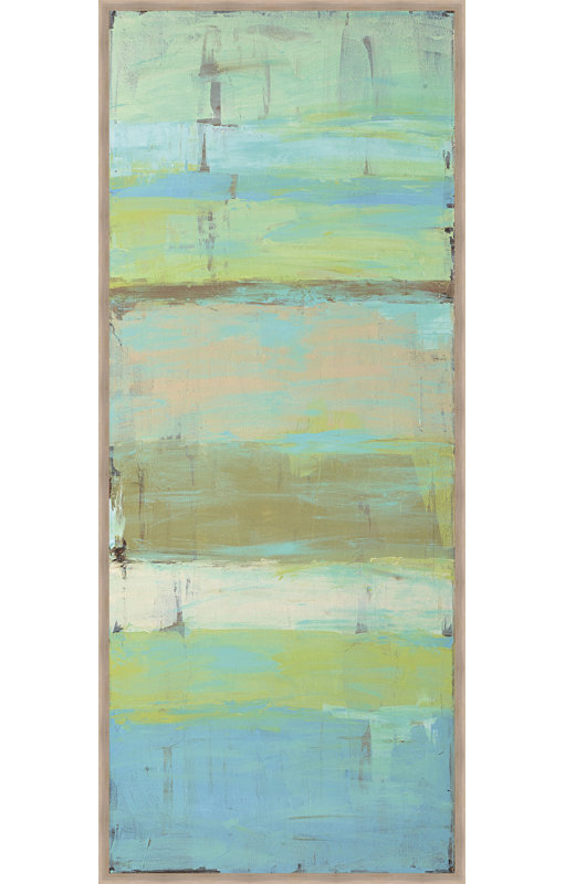Ashton Wall Decor Llc Seafoam Abstract Ii Framed Painting Print