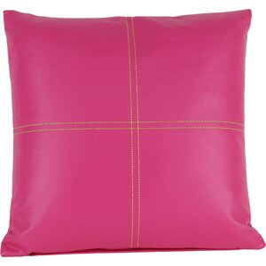 Caresse Faux Leather Throw Pillow