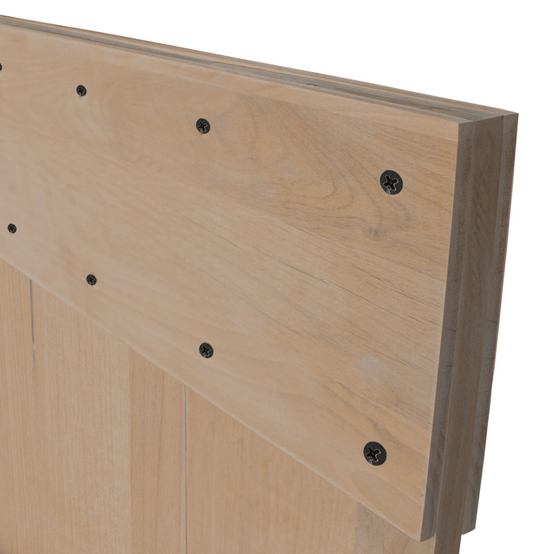 Vertical Slat Primed Sliding Knotty Solid Wood Panelled