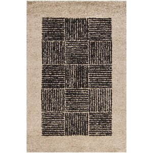 Dupoint Beige/Black Area Rug