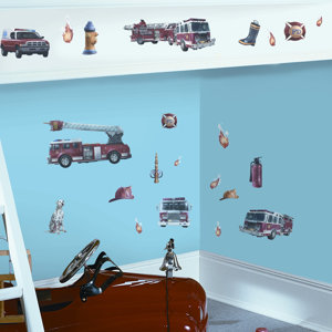 Studio Designs 22 Piece Fire Brigade Wall Decal