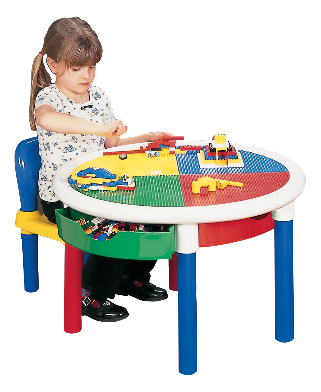 kids round activity table