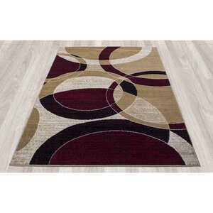 Paterson Gold Circles Area Rug