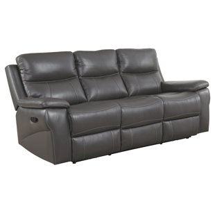 Reclining Leather Sofas You Ll Love Wayfair Faulks Leather Reclining Sofa