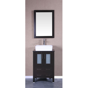 24 Inch Vessel Sink Bathroom Vanities You Ll Love Wayfair Quickview Breakwater Bay Lombardi 24 Single Bathroom Vanity Set
