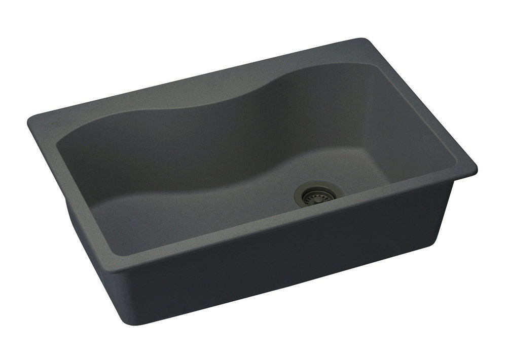 Elkay Quartz Classic 33" x 22" DropIn Kitchen Sink & Reviews Wayfair