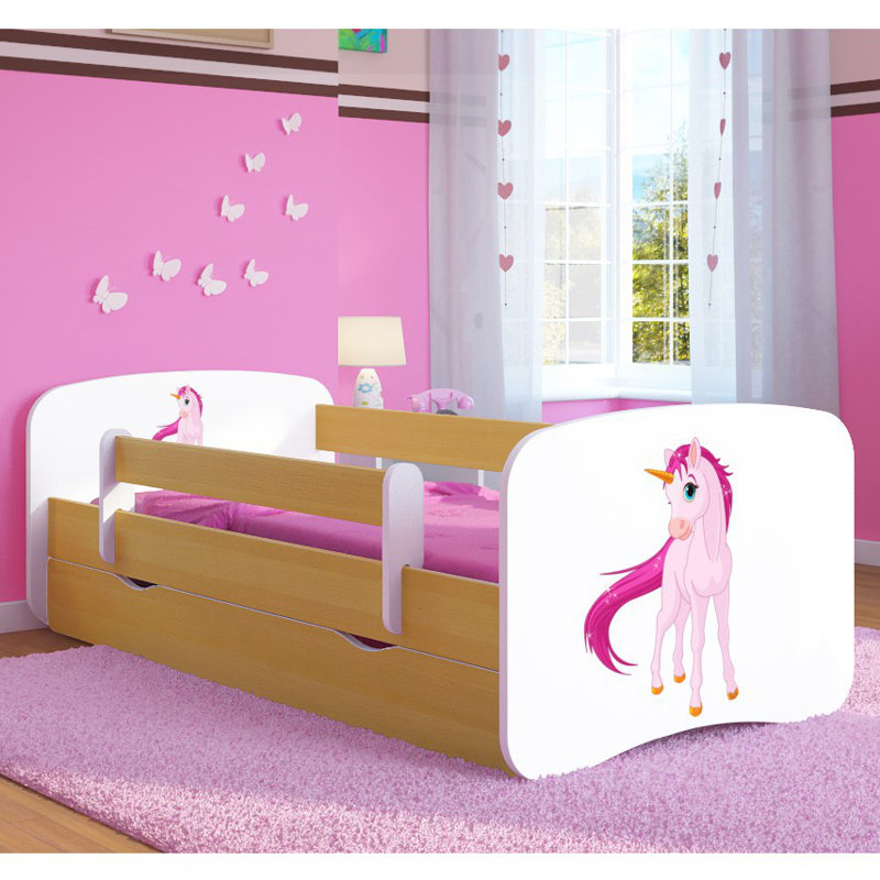 Kocot Kids Unicorn Children's Bed with Mattress and Drawer & Reviews