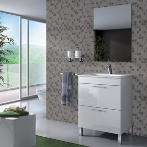 Home Etc 60 cm Waschtisch Althea mit Spiegel