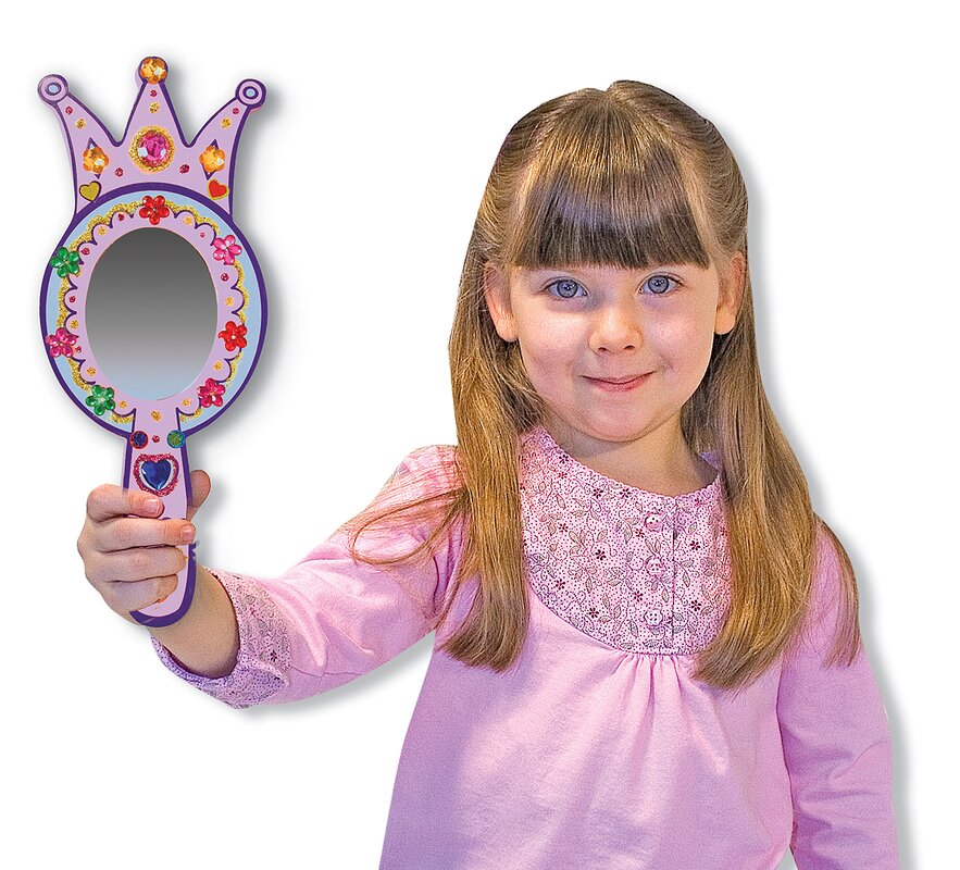 Melissa And Doug Decorate Your Own Princess Mirror Arts And Crafts Kit