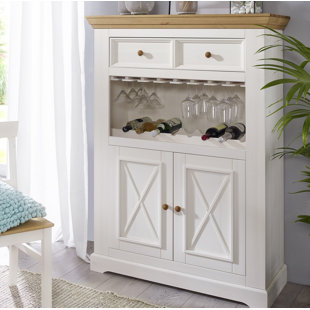 Kitchen Cabinet With Wine Rack Wayfair Co Uk Didama Bar Cabinet With Wine Storage