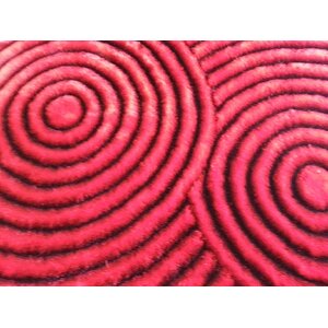 Hand-Tufted Red Area Rug