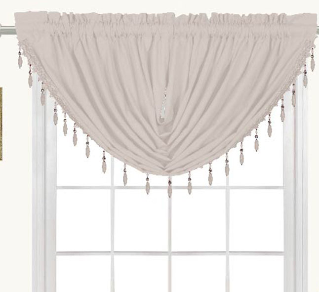 Bloomsbury Market Marisol Beaded 47" Window Valance & Reviews Wayfair