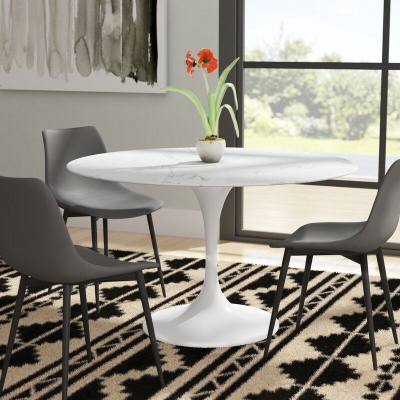 Larkson Carrara Marble Dining Table