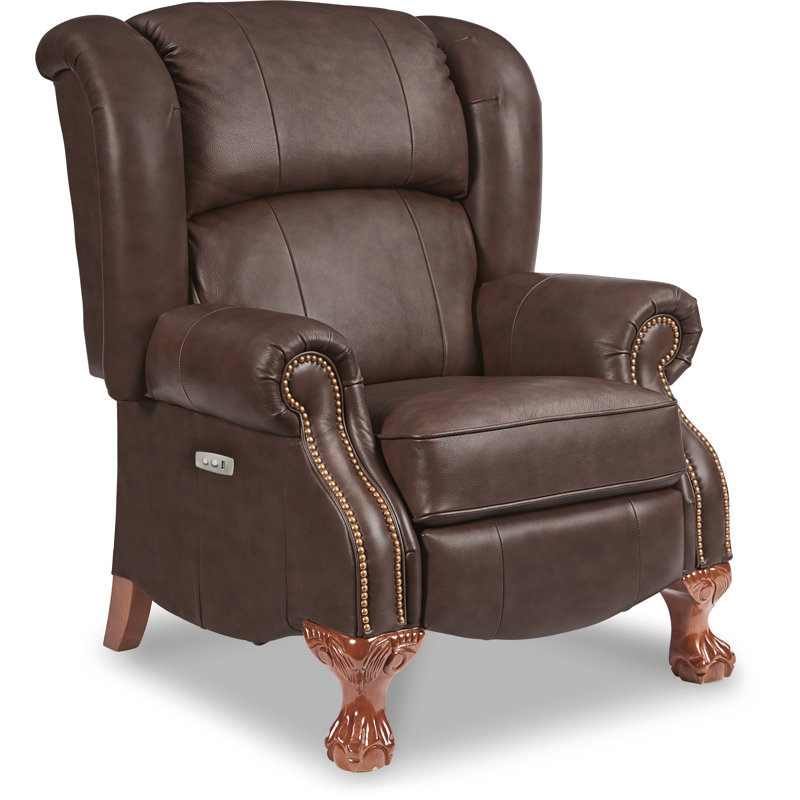 La Z Boy Buchanan Leather Recliner Reviews Wayfair