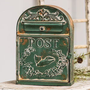 Rounded Bird House Post Mounted Mailbox