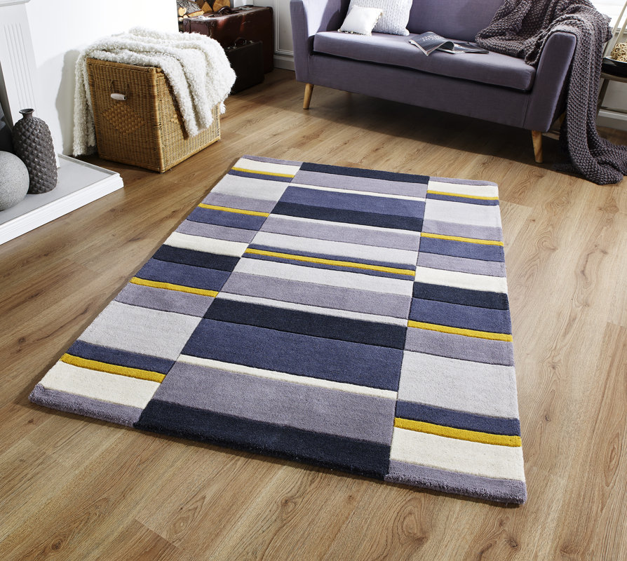 Metro Lane Nellie HandWoven Grey/Yellow Area Rug & Reviews Wayfair.co.uk