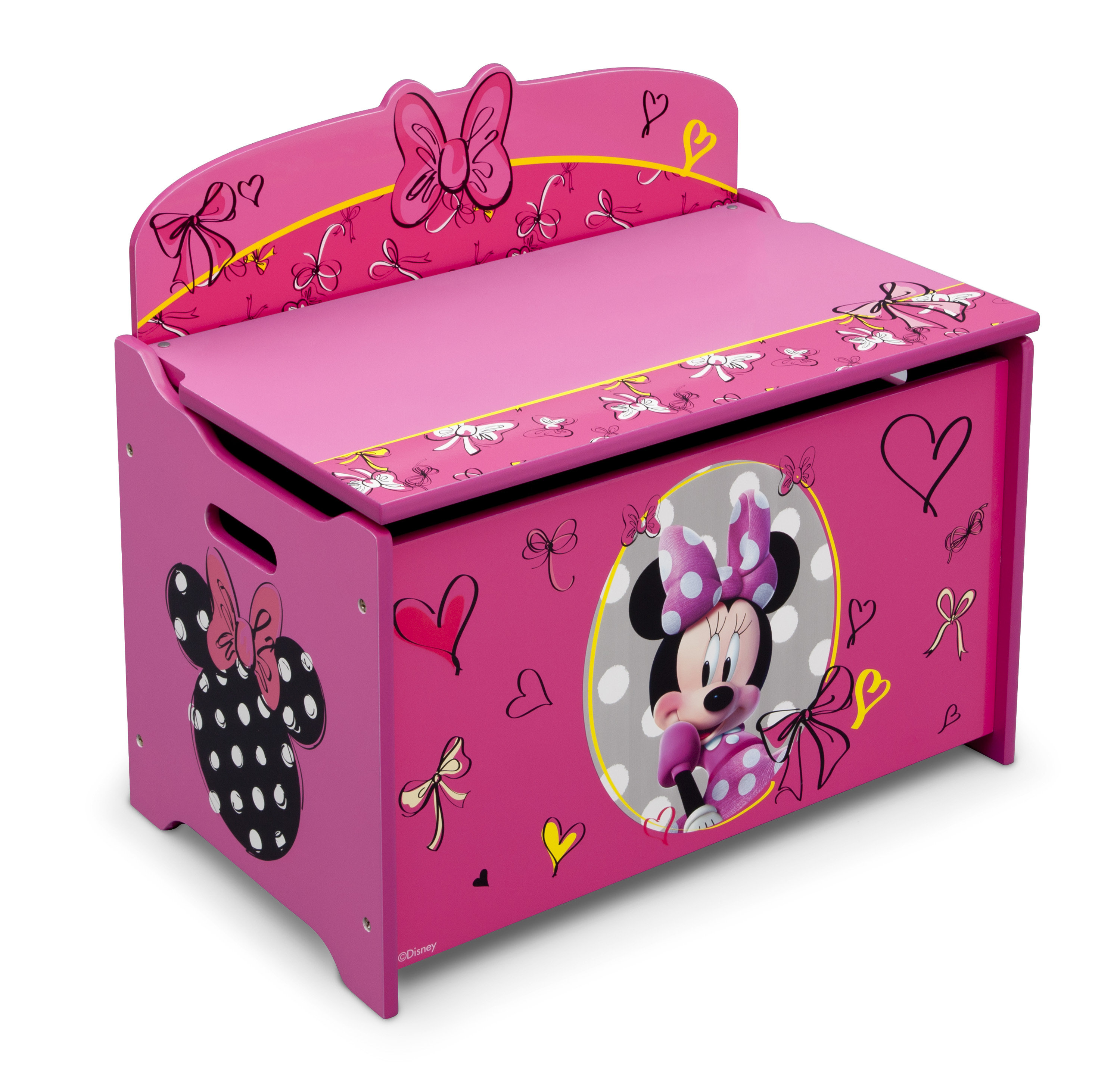 Delta Children Minnie Mouse Deluxe Toy Box Reviews Wayfair