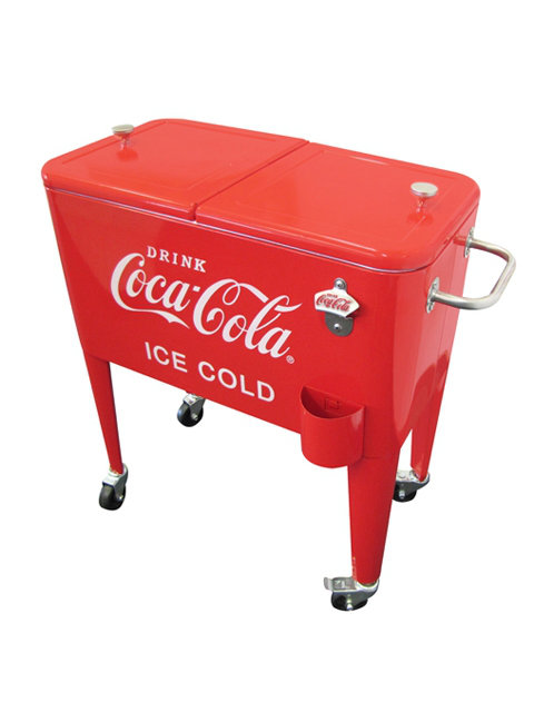 Leighcountry 60 Qt Coca Cola Ice Cold Heavy Duty Rolling Cooler 60 Qt Coca Cola Ice Cold Heavy Duty Rolling Cooler