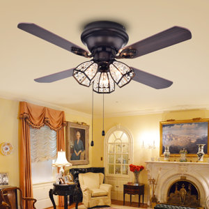 Tarudor Dark Wood 4 Blade Ceiling Fan