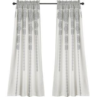 Modern Gray Silver Curtains D Allmodern Quickview Gray