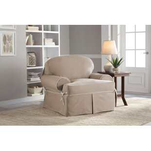 T Cushion Chair Slipcovers You Ll Love Wayfair Twill T Cushion Armchair Slipcover