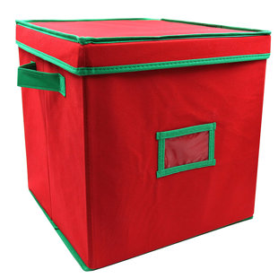 Christmas Bulb Storage Box Wayfair Ornament Fabric Storage Bin