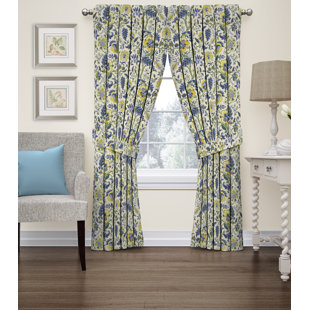 Waverly Curtains D You Ll Love Wayfair Imperial Dress Nature Fl Room Darkening Rod Pocket Single Curtain Panel By Waverly