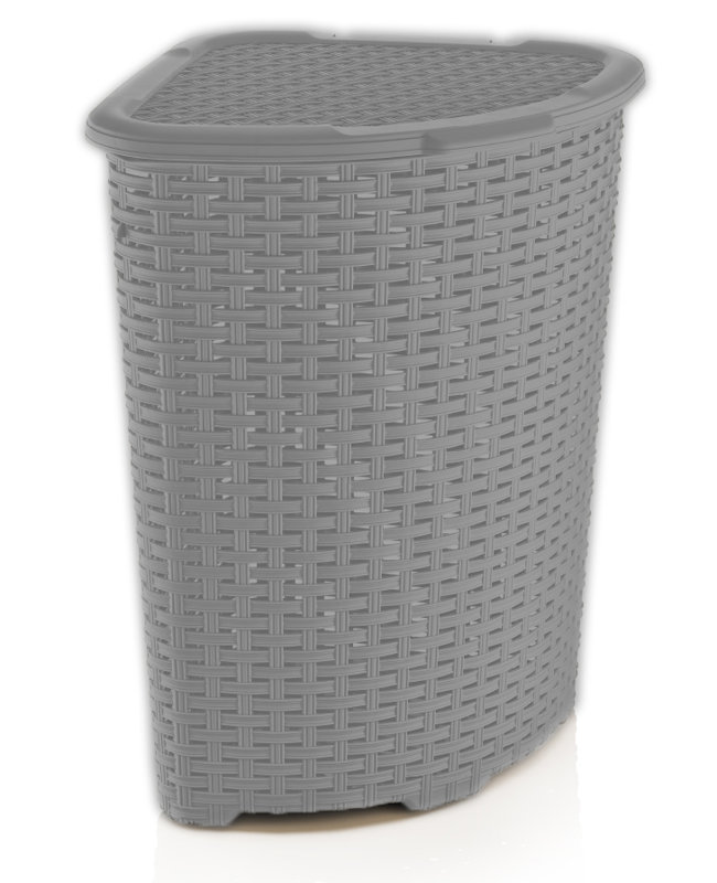 Corner Hamper With Lid Wayfair Brand Bushel Corner Laundry Hamper