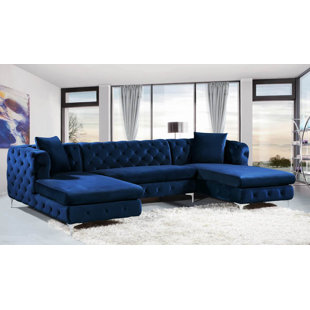 Navy Blue Sectional Sofa Wayfair