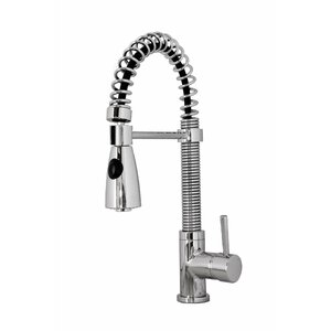 Ceto Single Handle Single Hole Kitchen Faucet with Pull-Down Spray