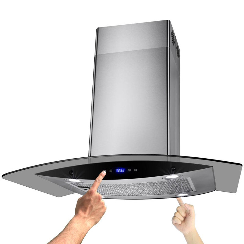 AKDY 30" 400 CFM Convertible Island Range Hood & Reviews Wayfair