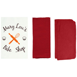 Personalized Bake Shop 8 Piece Dish Towel Set