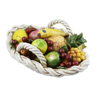 Ceramic Fruit Decor Wayfair Oval Ceramic Fruit Basket