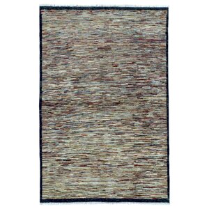 Sarramea Hand-Knotted Wool Beige Area Rug