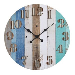 Waterside Round MDF Wall Clock