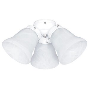 Traditional 3-Light Branched Ceiling Fan Light Kit
