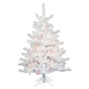 3 White Artificial Christmas Tree With 45 LED Warm Lights 3 White Artificial Christmas Tree With 45 LED Warm Lights