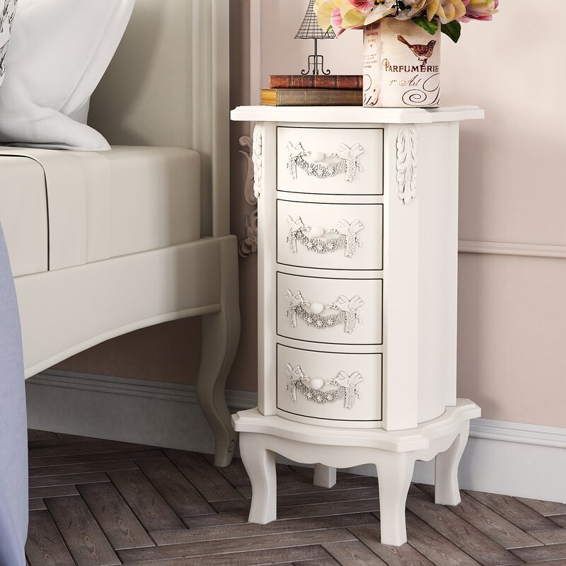 Lily Manor Adoxa 4 Drawer Bedside Table & Reviews | Wayfair.co.uk