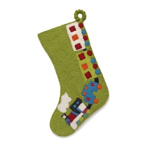 Toy Train Christmas Stocking