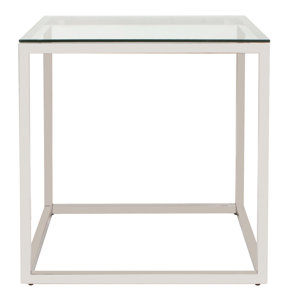 Rossi Square Stainless Steel End Table..