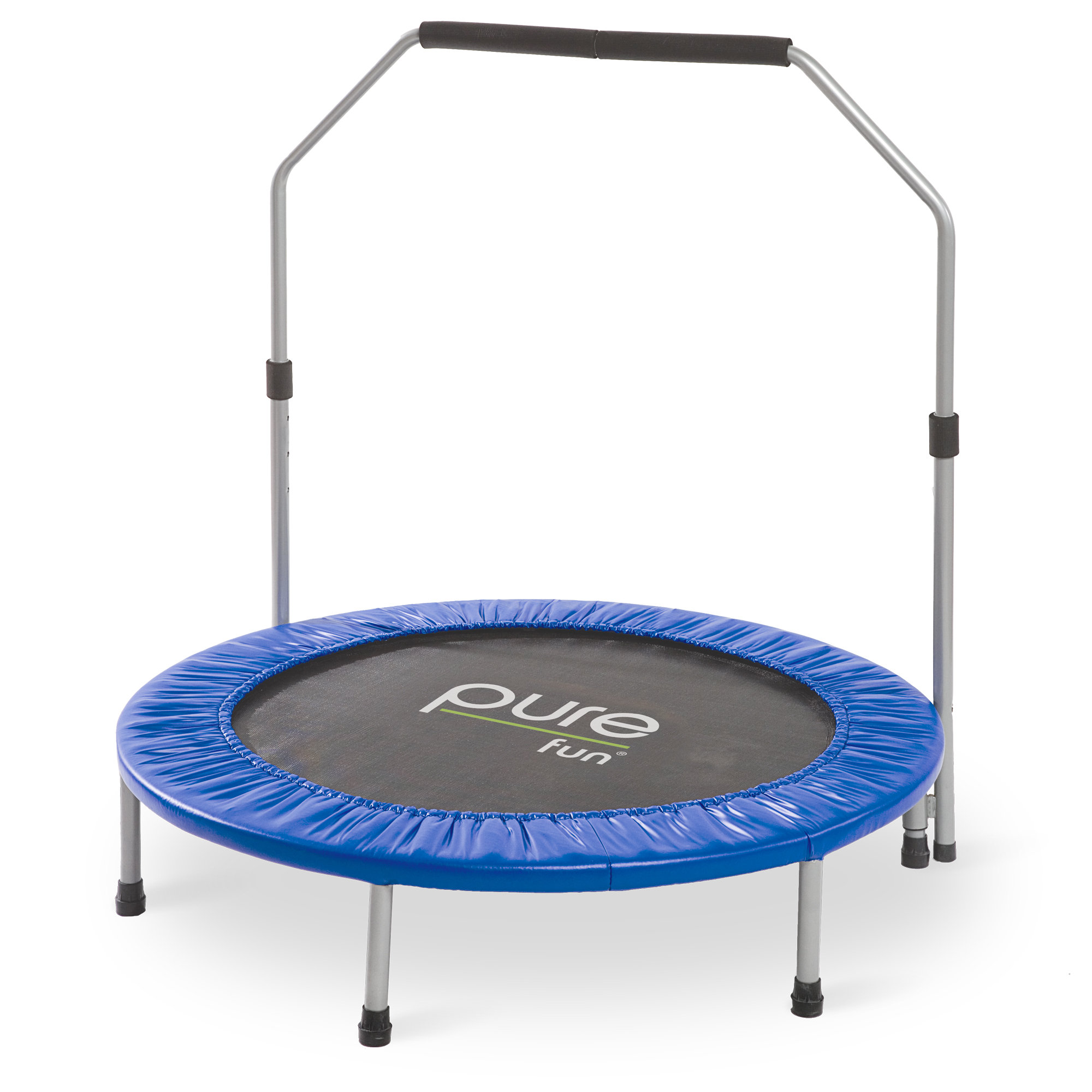 pure fun exercise 40 round trampoline with handlebar reviews