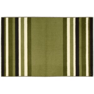 Poquonock Light Green Striped Area Rug