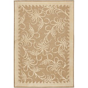 Fountain Swirl Hand-Loomed Taupe Area Rug