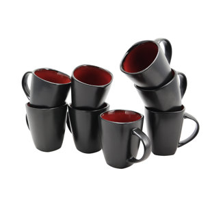 12 Ounce Coffee Mugs Wayfair Rooney Coffee Mug Set Of 12